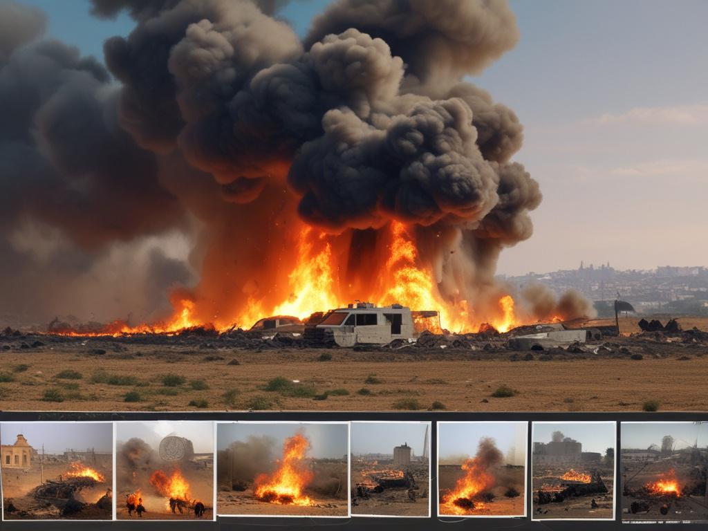 1. Israel
2. Fire
3. News
4. Conflict 
5. War
6. Unrest 
7. Flames 
8. Destruction 
9. Military 
10. Breaking news 
11. Analysis 
12. Current events 
13. Peace 
14. Tension 
15. Updates 
16. Reporting 
17. Middle East 
18. Journalism 
19. Emergency 
20. Resilience