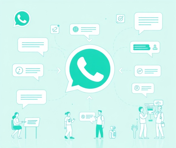 WhatsApp Automation & Chatbots Illustration
