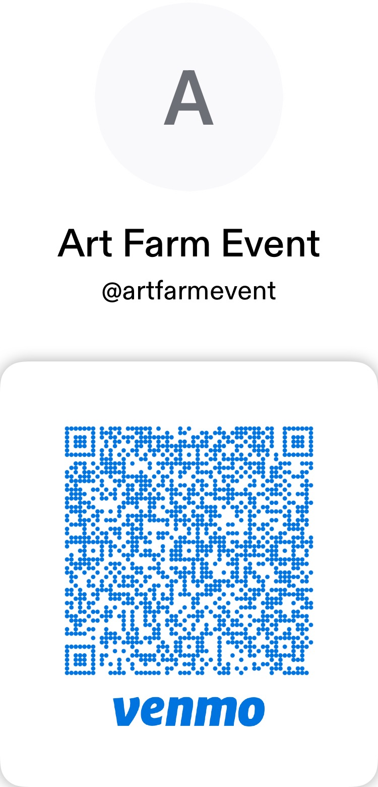 Venmo QR Code for Art Farm Event donations