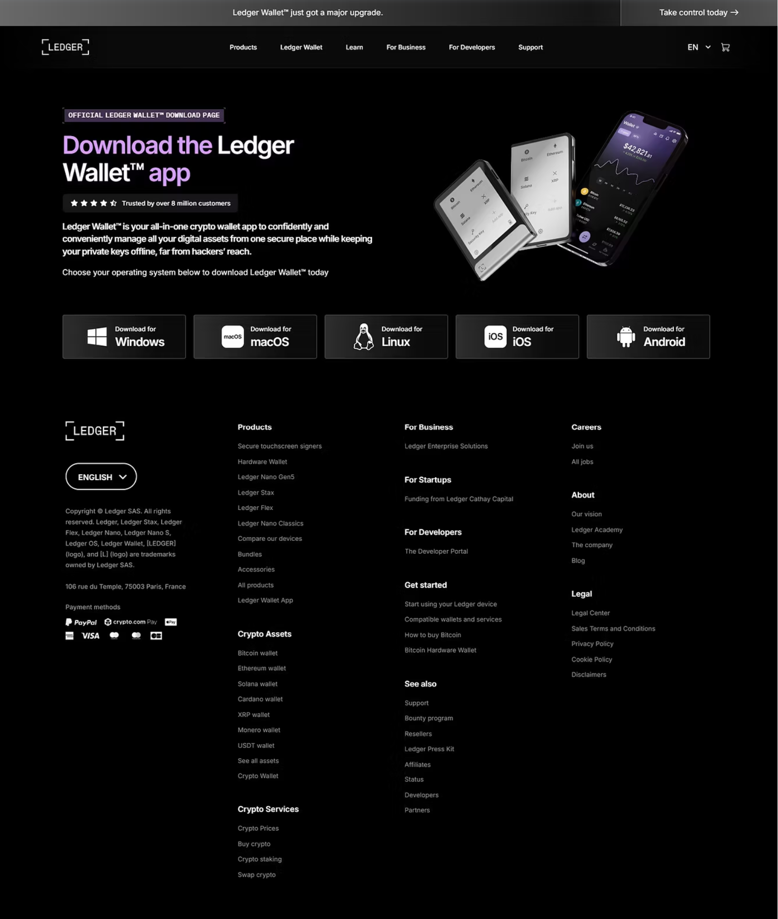 Ledger hardware wallet setup