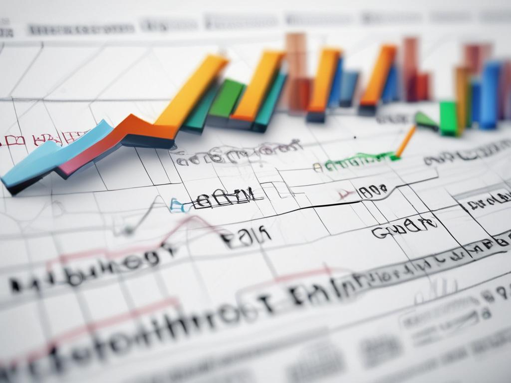A high resolution close up shot of a modern financial