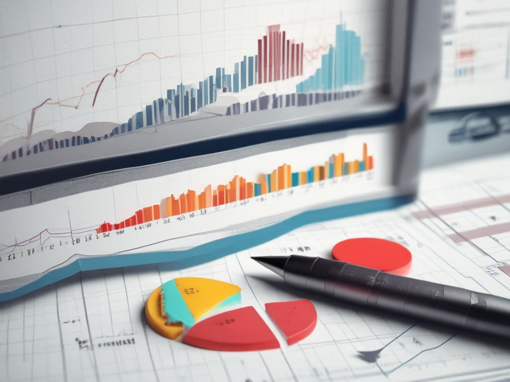 a close up of financial education materials with graphs and