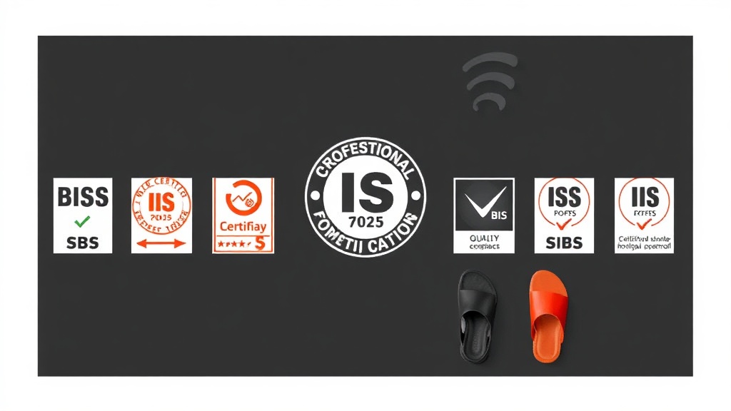 BIS Certification for Footwear — shoes, sports footwear, sandals and slippers with quality certification marks