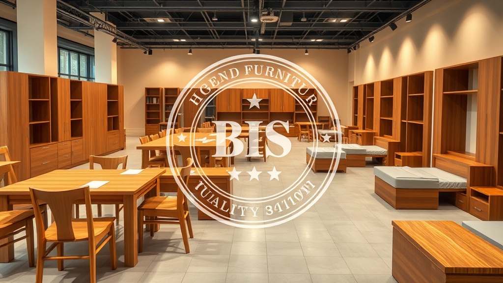 BIS certification for furniture in India — work chairs, tables, beds, and storage units quality inspection