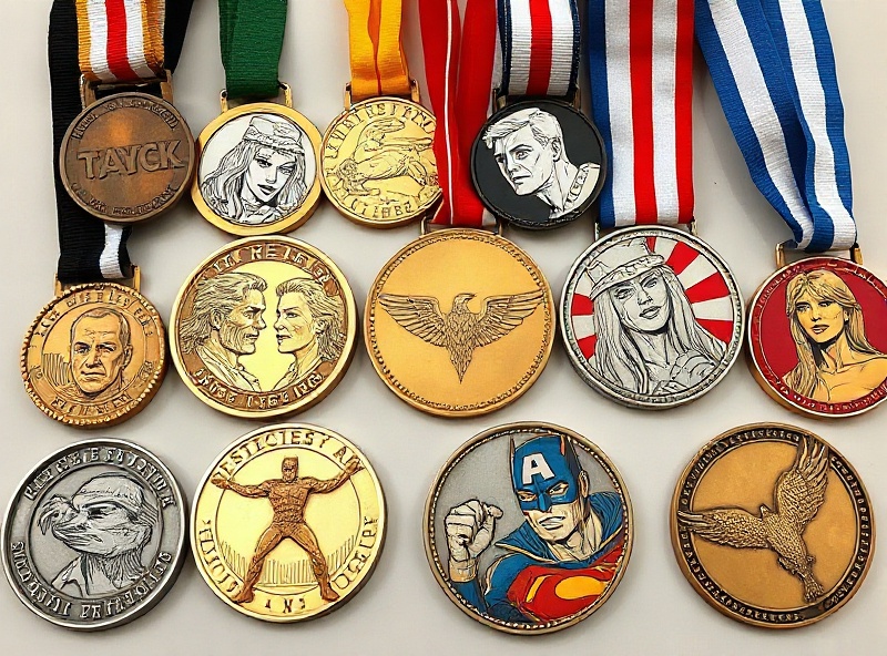 Comic Art Medal collection with artistic designs
