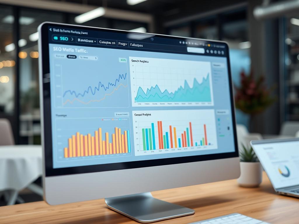 A close up shot of a digital analytics dashboard showcasing