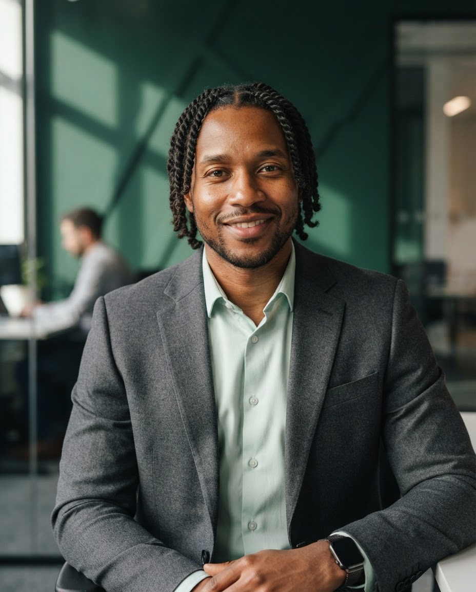 Nathan Cole, Security and Compliance Manager, in a graphite jacket.