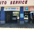 Technician working on vehicle