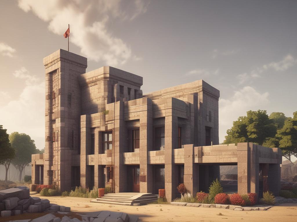 Minecraft, military, base, redstone, structures, modded