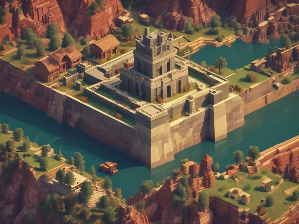 Minecraft, military structures, fortifications, redstone, immersive designs