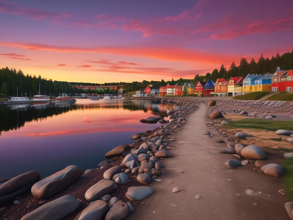 Create a realistic high-resolution photo that captures the essence of beauty trends in Sweden for the year 2025, titled "De hetaste skönhetstrenderna i Sverige 2025: Vad du inte får missa." 

**Composition:** The image should feature a single, striking subject positioned prominently in the center of the frame, embodying the latest beauty trend. The subject should exude confidence and sophistication, showcasing flawless skin, a contemporary hairstyle, and trendy makeup that reflects the future beauty standar