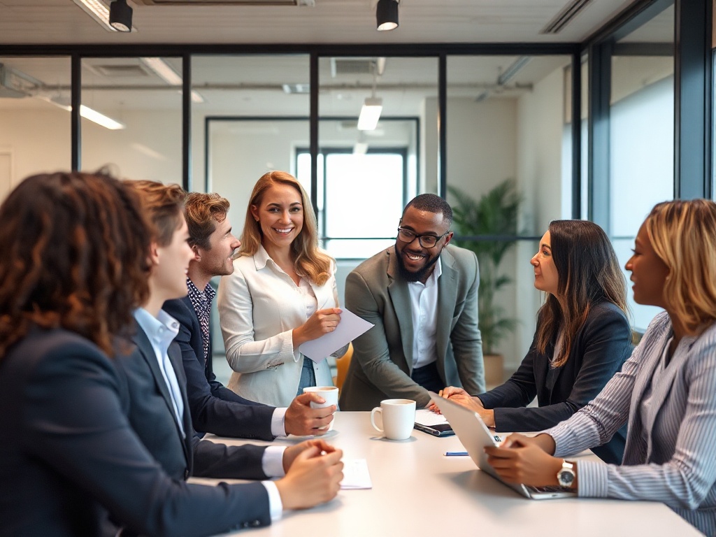 Professional partnership meeting