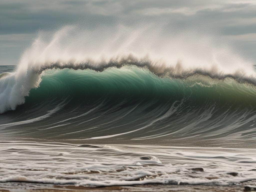 high resolution of a wave symbolizing financial growth, earthy textures,