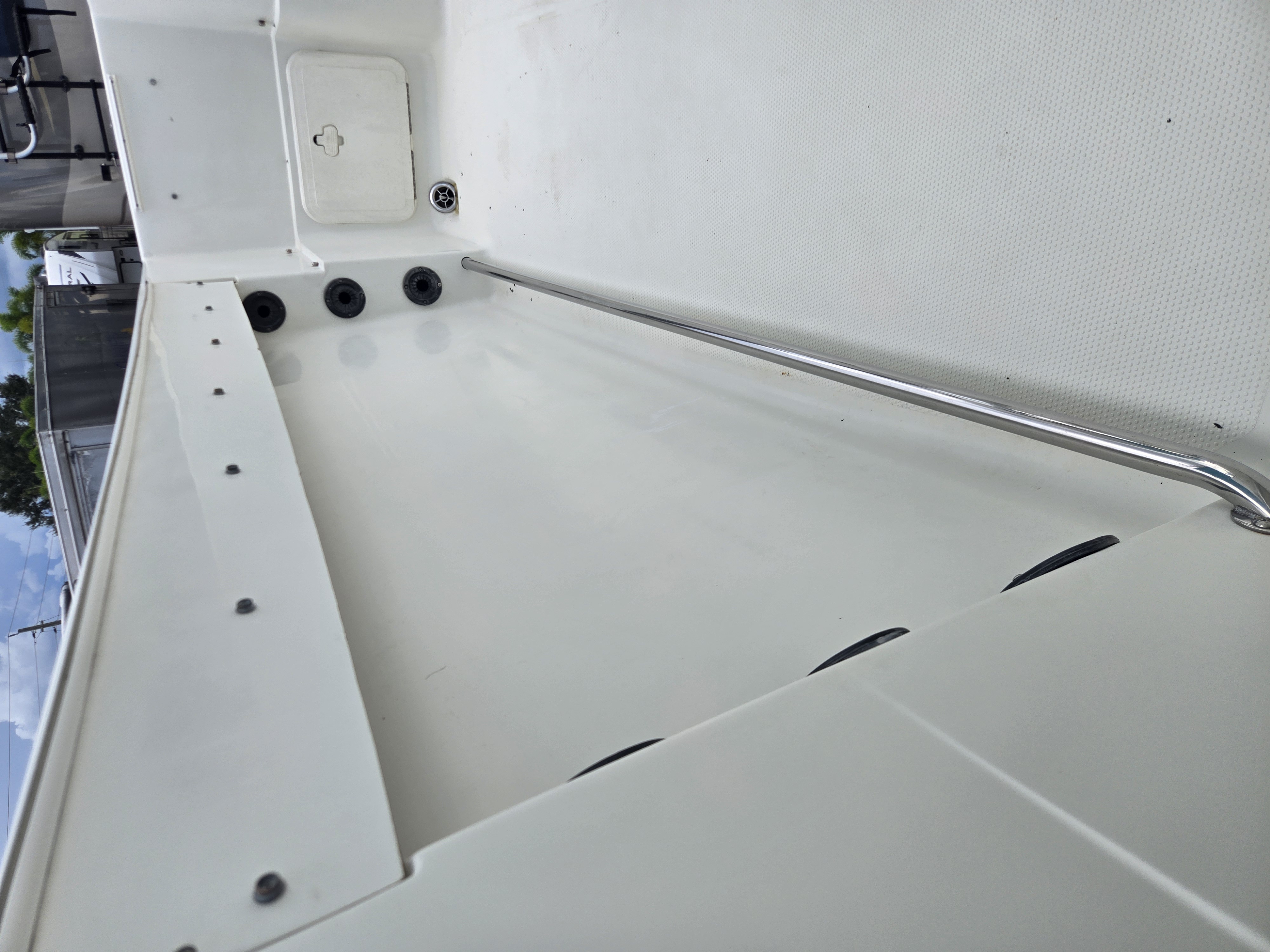 Fiberglass Repair — before