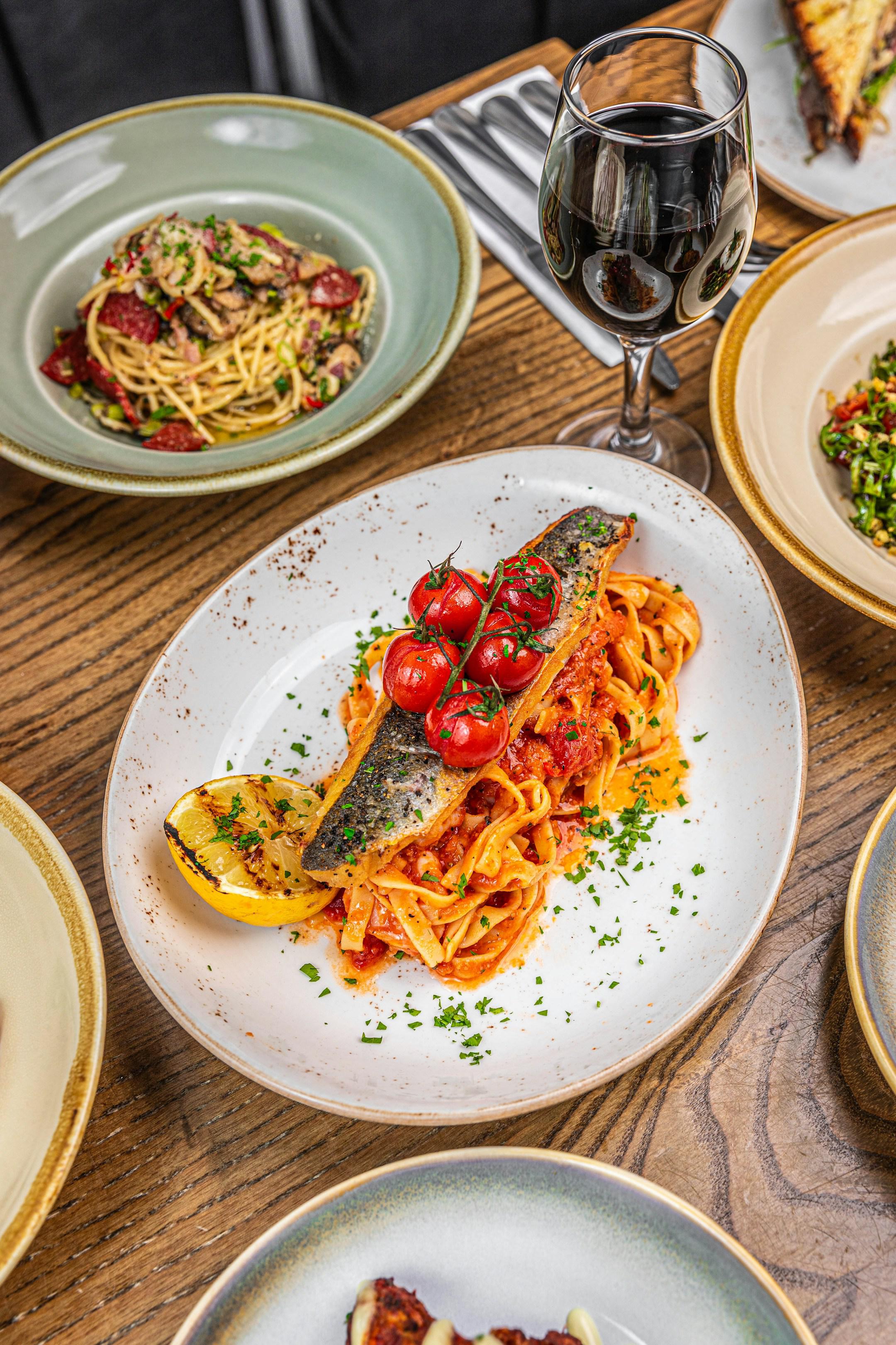 Fresh grilled sea bass