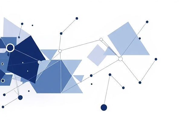 Abstract geometric tech illustration