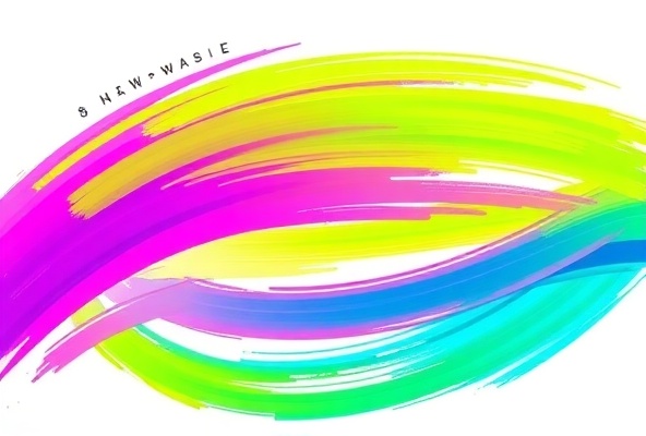 Neon artbrushed lines