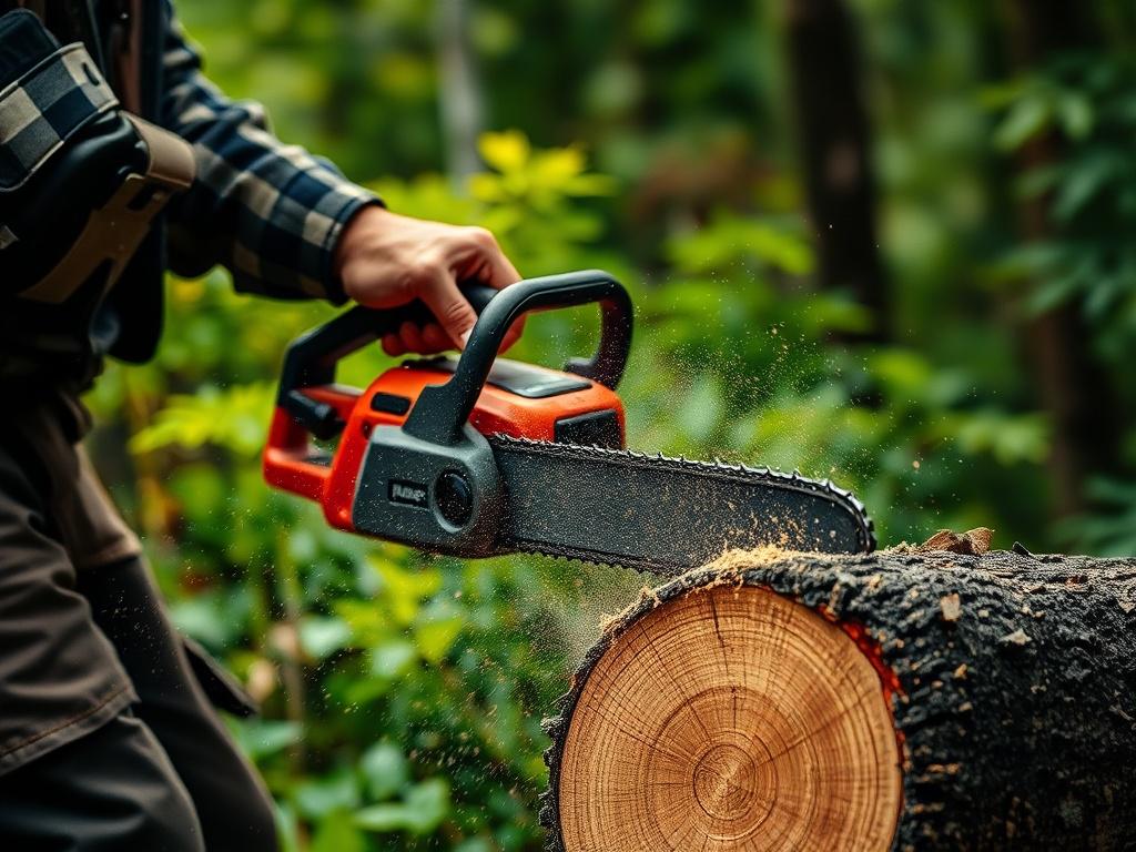 A high resolution close up shot of a skilled woodworker