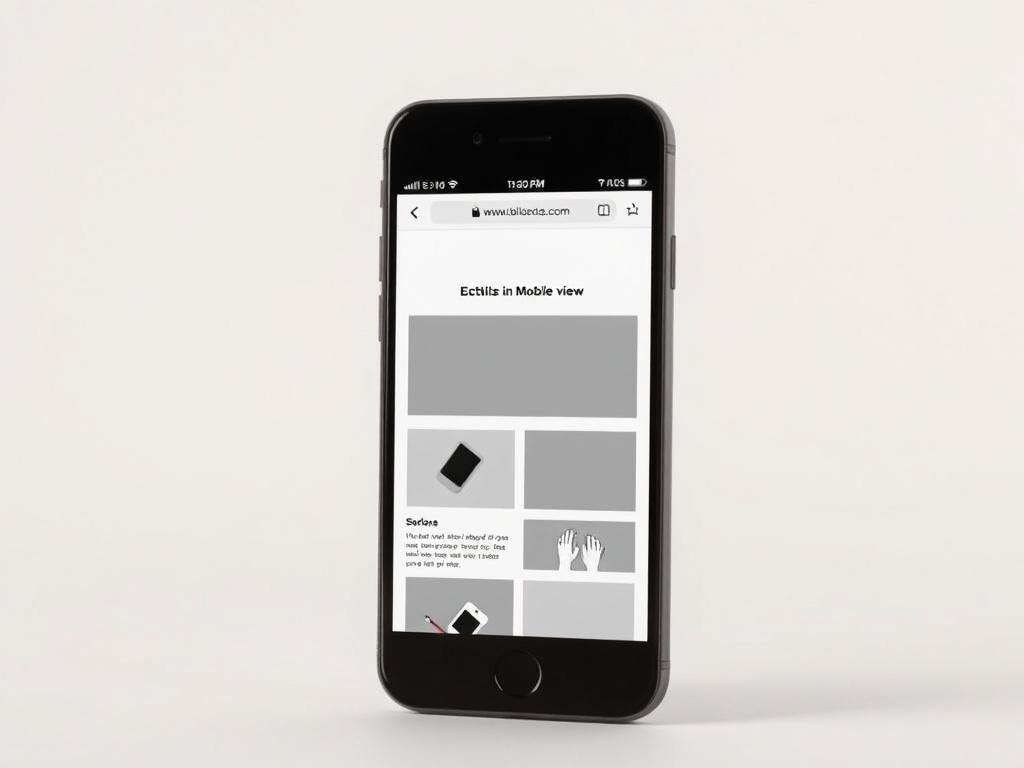 A smartphone displaying a well designed website that adapts to