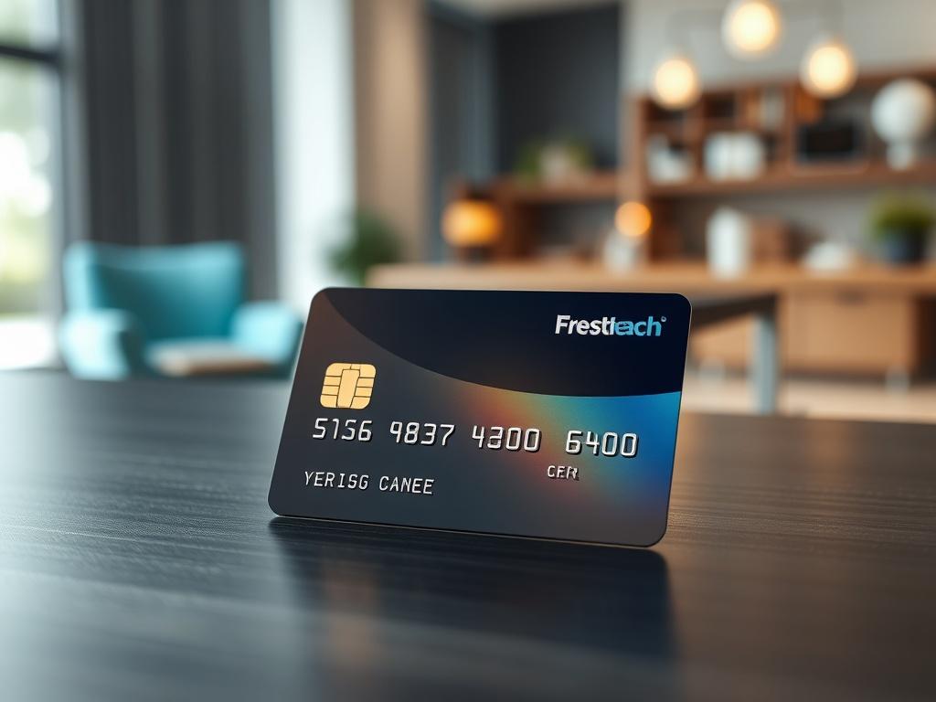 **AI Image Generation Prompt:**

Create a hyper-realistic, high-resolution photograph that embodies the theme of "The Mechanics of Spot Cash on Credit Cards: A Comprehensive Guide." The image should feature a single subject—a modern credit card placed prominently on a sleek, dark wooden table. The credit card should be elegantly designed, displaying a sophisticated holographic effect that catches the light, indicating its high value and usability. 

In the background, use a blurred office environment evokin