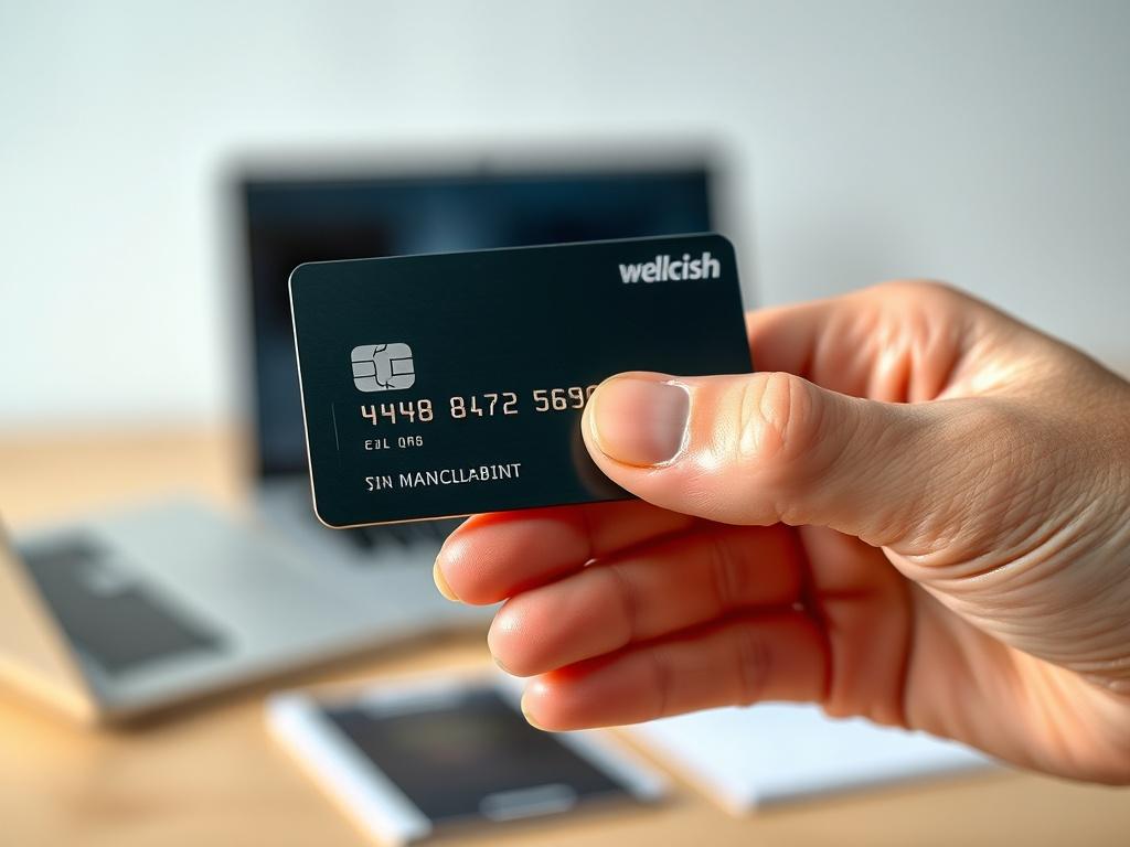 **Prompt for AI Image Generator:**

Create a realistic high-resolution photo that embodies the theme of the blog titled "Understanding Instant Cash Access: Leveraging Your Credit Card Wisely." The composition should feature a close-up shot of a person's hand holding a credit card, with the focus on the card itself, displaying sleek and elegant design elements. The hand should appear confident and poised, reflecting the empowerment of leveraging credit wisely.

The background should be simple and clear, soft