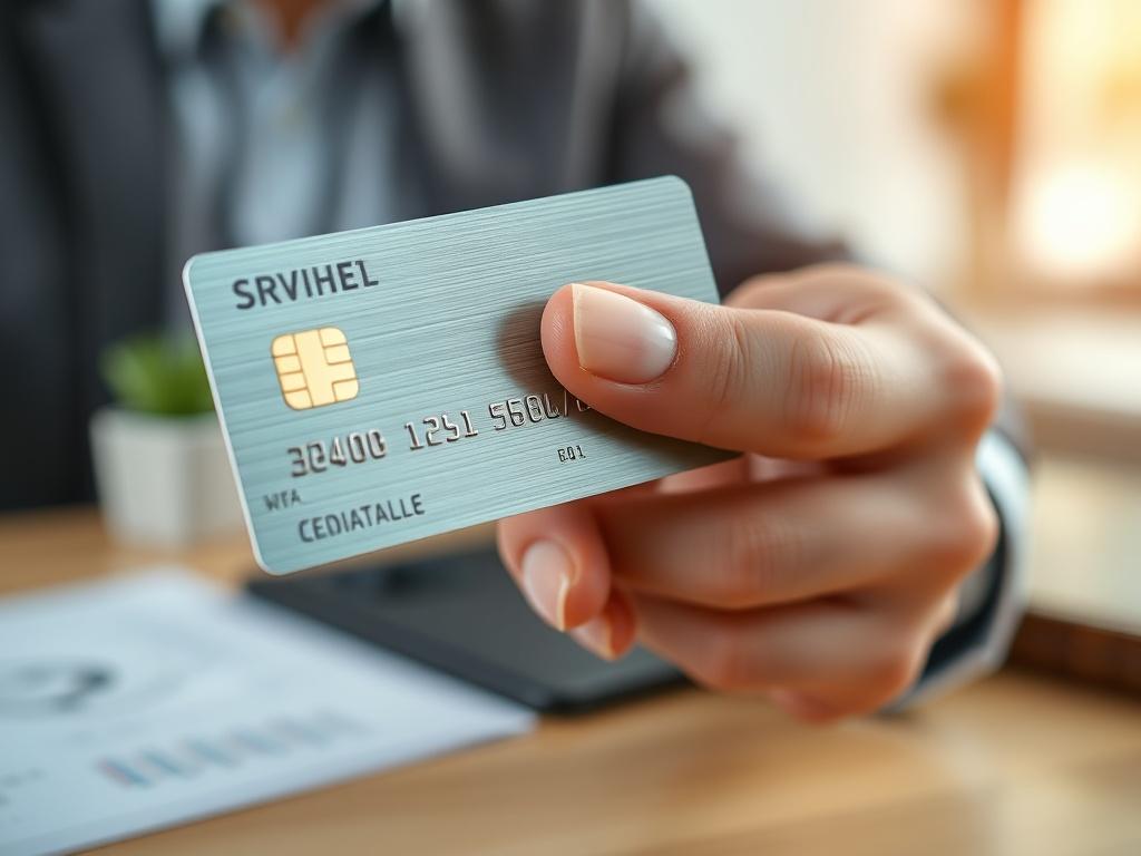 **AI Image Generation Prompt:**

Create a highly realistic high-resolution photo depicting a single, focused subject that embodies the theme of the blog titled “Understanding Cash on Credit Cards: A Comprehensive Guide for Savvy Consumers.” The image should feature a close-up shot of a hand holding a credit card, emphasizing the details of the card's surface, such as the holographic security features and embossed numbers. The hand should be well-groomed, showcasing a confident and knowledgeable gesture, as 