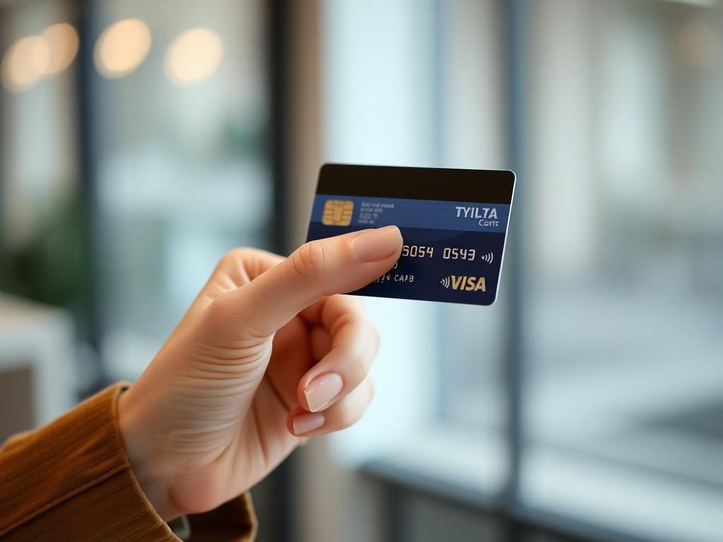 **AI Image Generation Prompt:**

Create a realistic high-resolution photo that reflects the theme of the blog titled "Maximizing Financial Flexibility: The Role of Instant Cash Access on Credit Cards." The composition should be simple, clear, and focused on a single subject. 

**Subject Matter:** Feature a close-up shot of a hand holding a credit card, strategically positioned in a way that showcases the card's design and details. The hand should be elegantly manicured, representing professionalism and trus