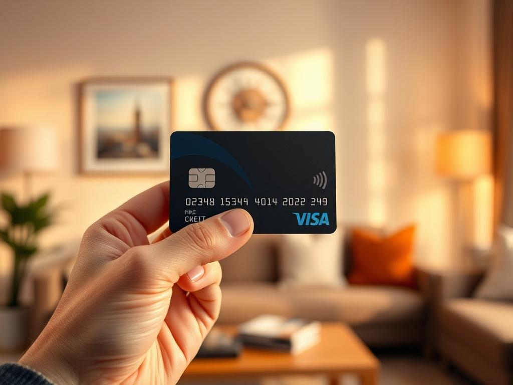 **Prompt for AI Image Generation:**

Create a realistic high-resolution photo that encapsulates the theme of "Unlocking Instant Cash on Your Credit Card: A Comprehensive Guide." The composition should feature a single subject: a hand holding a sleek modern credit card, showcasing its chip and design. The hand should be positioned in the foreground, with fingers gently gripping the card as if presenting it to the viewer, symbolizing the act of unlocking financial access. 

In the background, incorporate a su