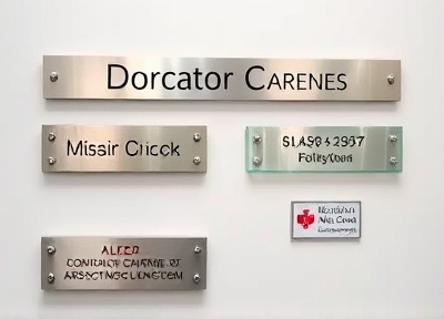 Medyczne tabliczki i oznaczenia