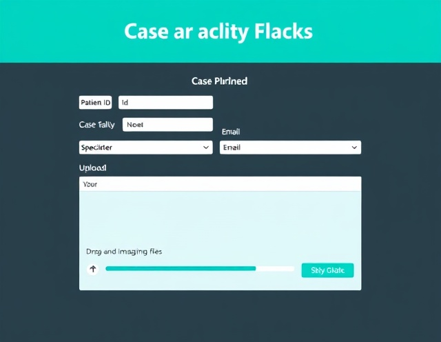 Case summary showing patient history and clinical presentation for AI analysis