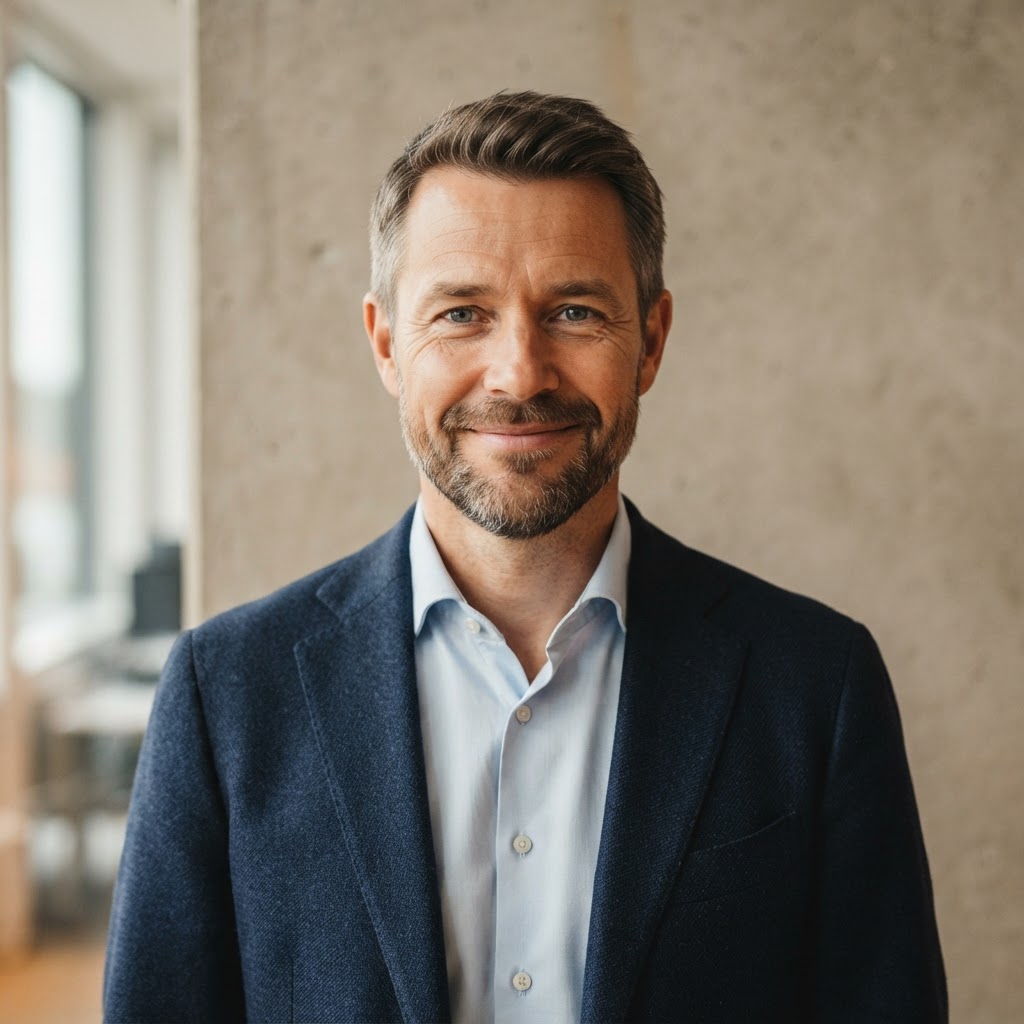 Headshot of Marcus Webb, Chief Financial Officer