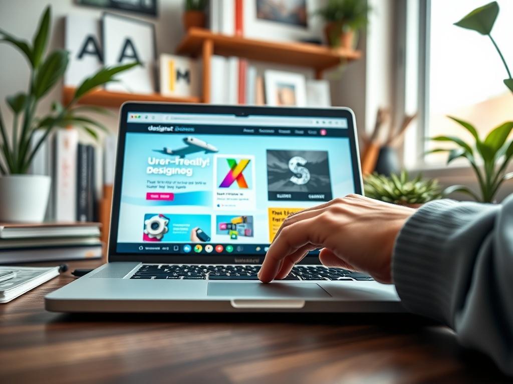 A hyper realistic close up shot of a laptop displaying