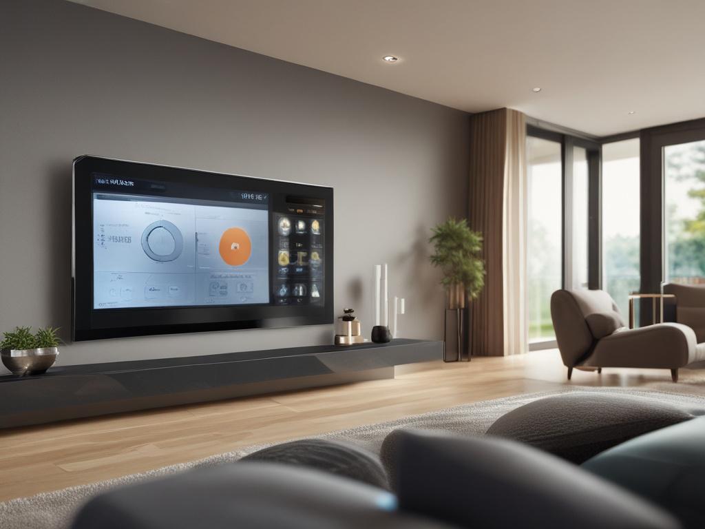 A stunning close up shot of a smart home control