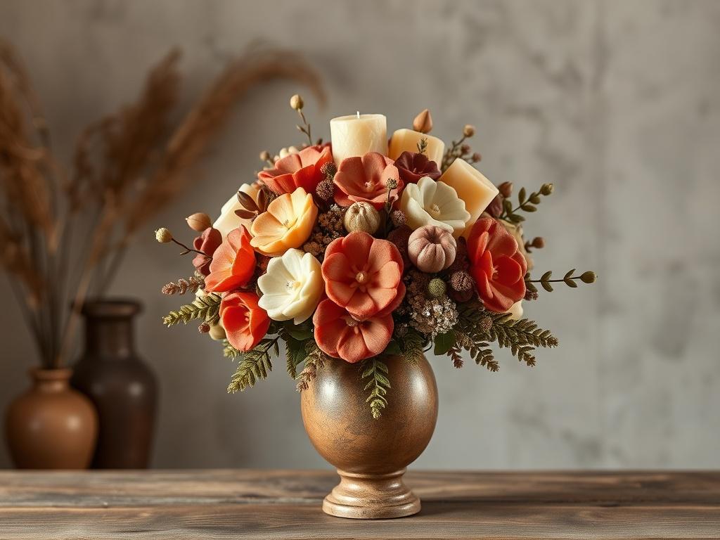 A luxurious large wax melt bouquet, beautifully arranged with various