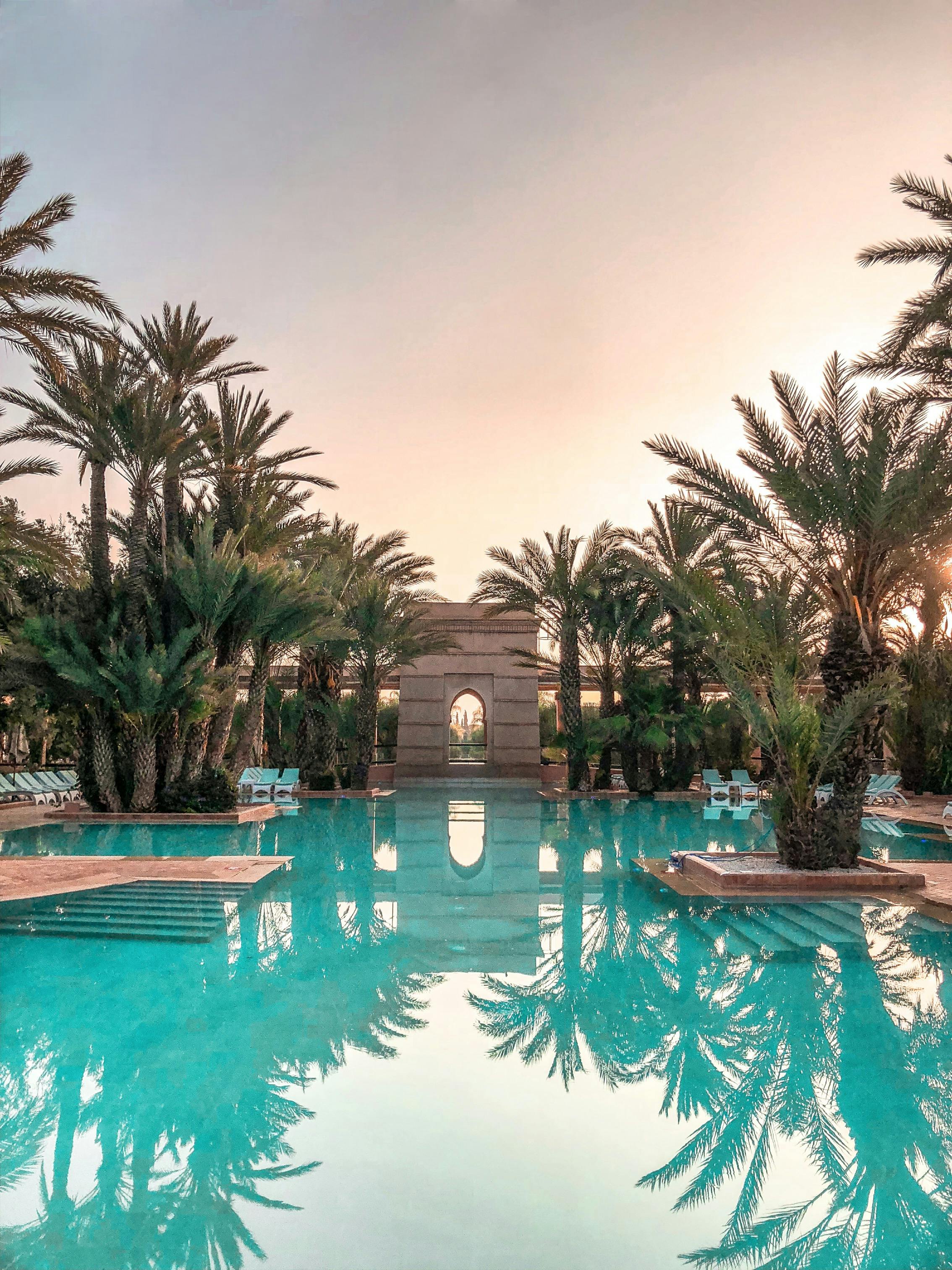 Luxurious beachside travel destination
