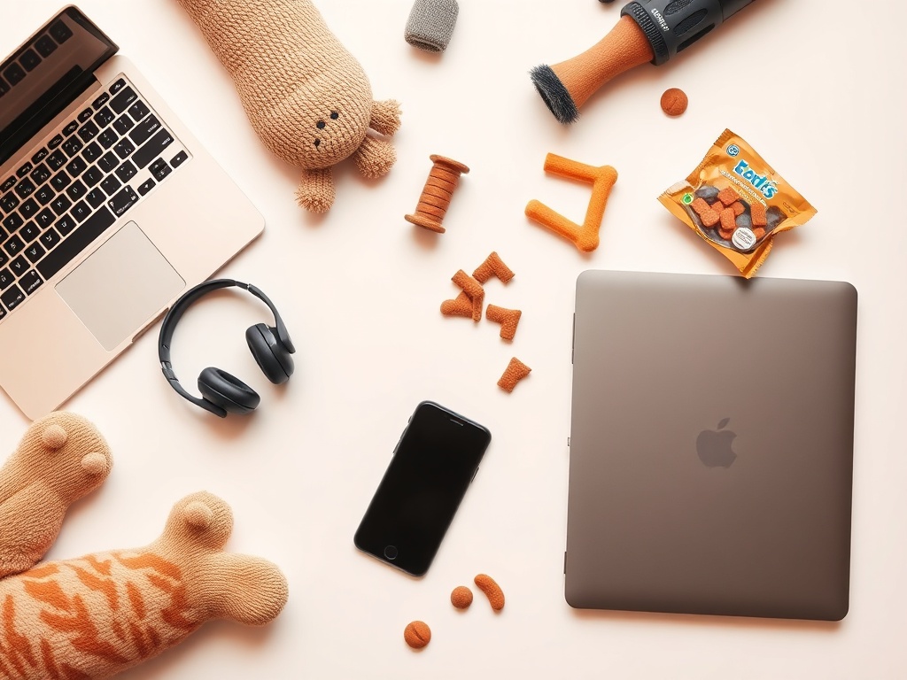 Electronics and pet products showcase