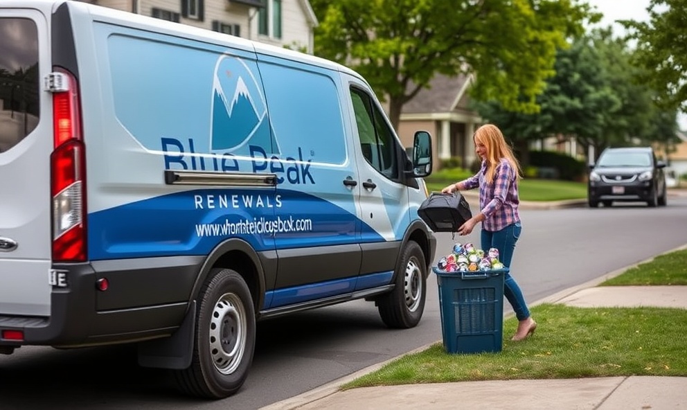 Blue Peak Renewals pickup vehicle