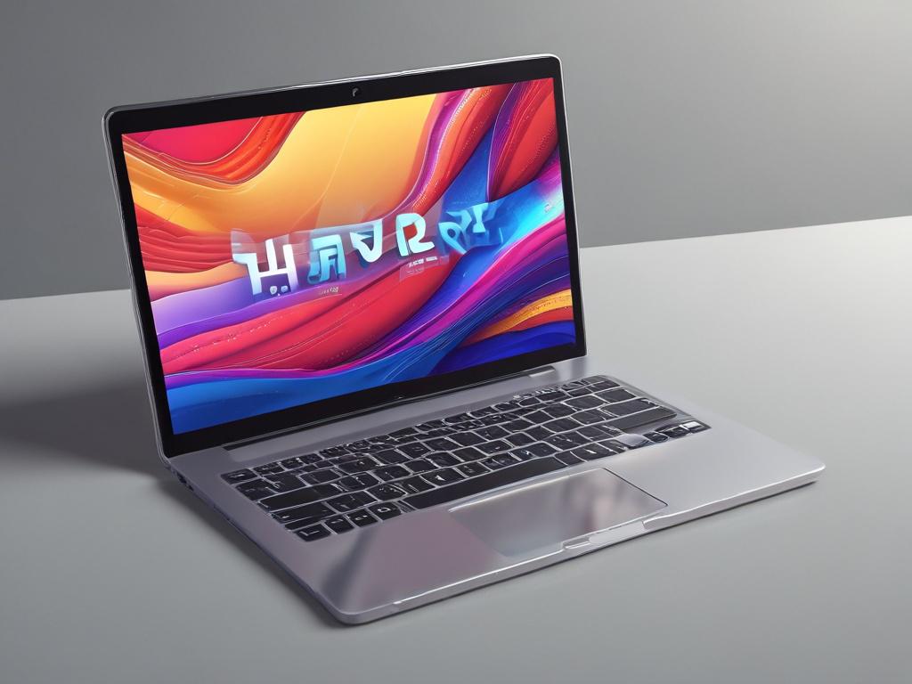 A hyper-realistic close-up shot of a modern laptop displaying a beautifully designed website. The screen should show a colorful, user-friendly interface with smooth animations. The background should be an elegant office setup with soft lighting, emphasizing a professional atmosphere. The colors should match the primary color palette of rgb(193, 153, 87).