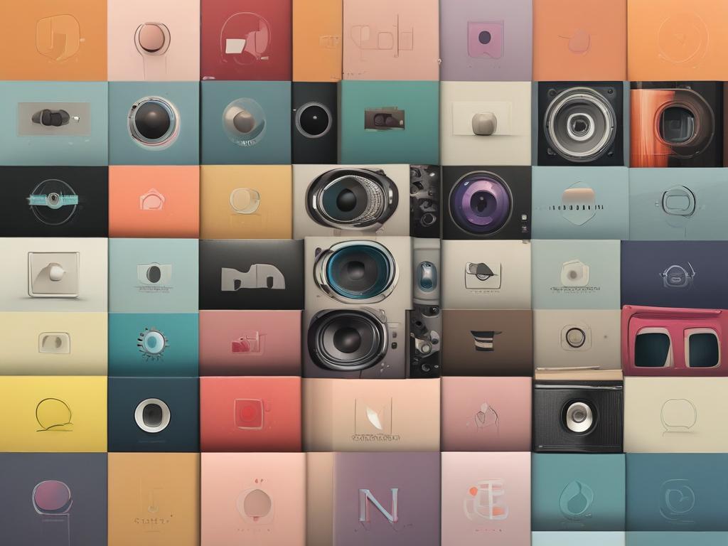 digital graphic design, music, album cover, vibrant colors