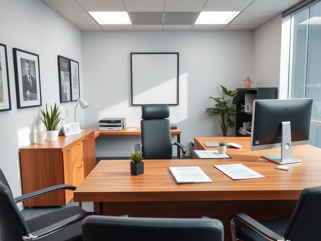 Modern professional office workspace