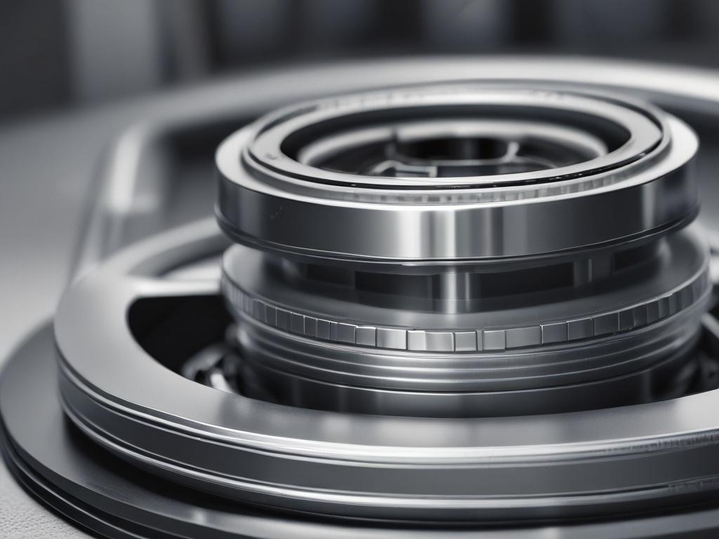 A detailed close-up image of an aftermarket automotive component, highlighting its precision engineering and design. The background is blurred to keep the focus on the component's features. The image is vibrant and showcases the quality of the material, harmonizing with the primary color rgb(248, 140, 2). Captured with a 45mm f/1.2 lens for a hyper-realistic portrayal.