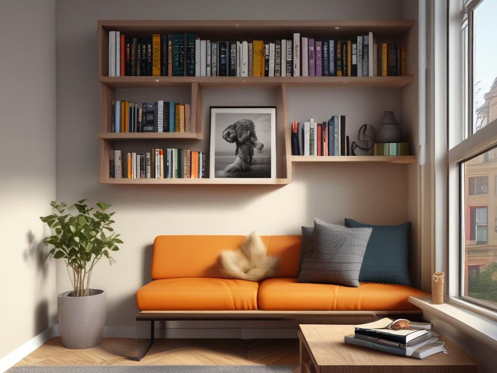 A beautifully arranged display of motivational books by Bisong Simon