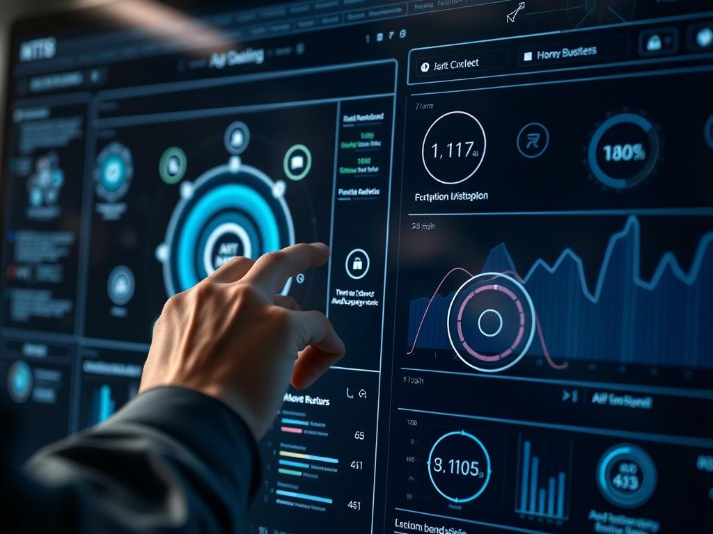 A close up shot of a person interacting with an