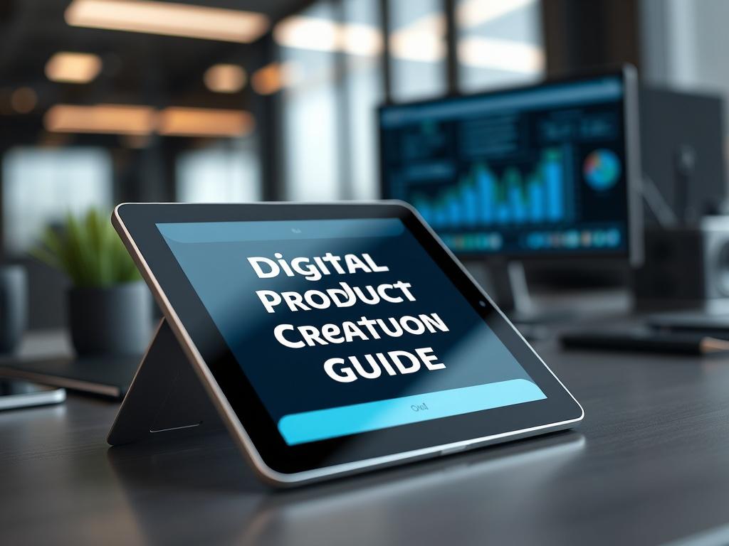 A close up shot of an eBook titled 'Digital Product