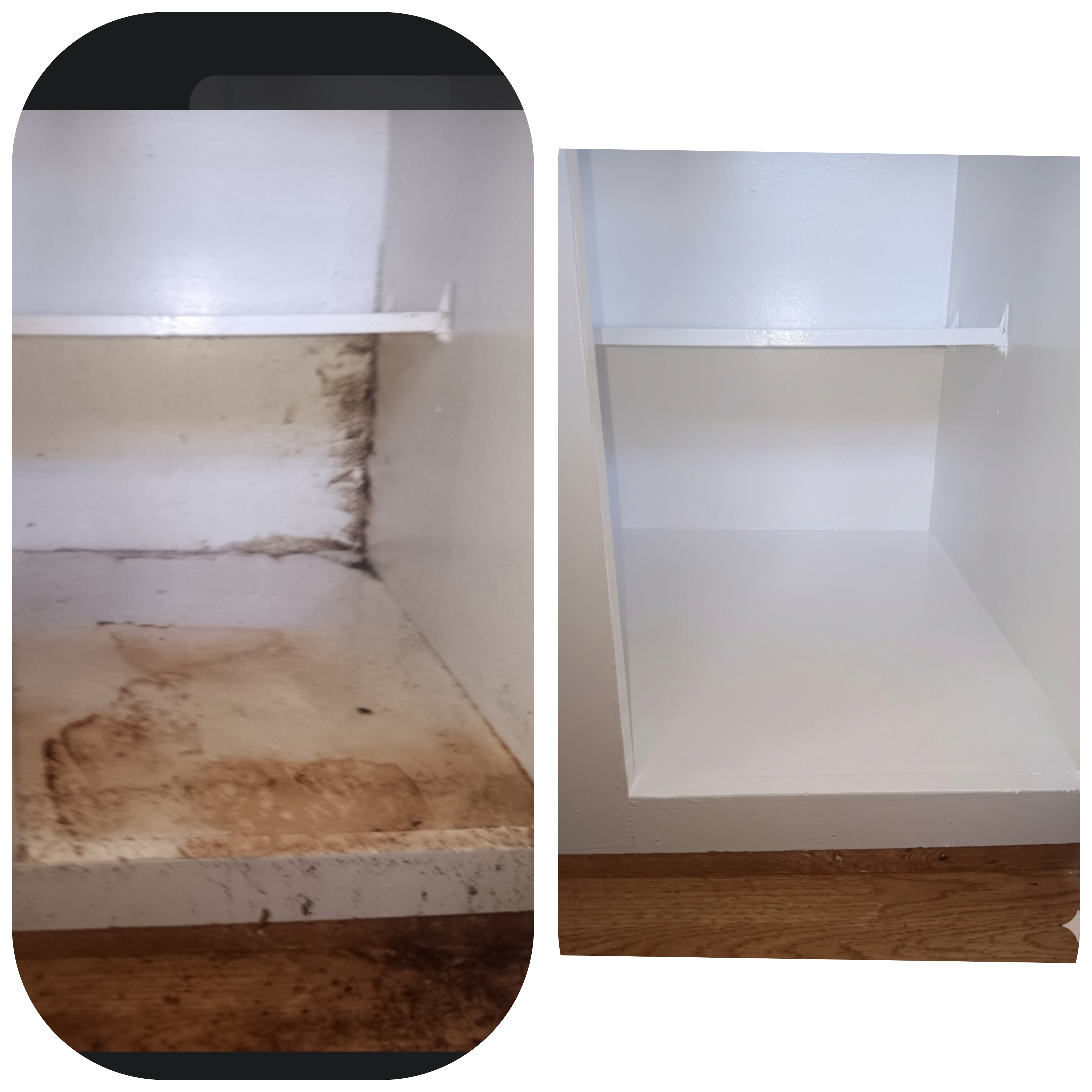 Before and after cleaning transformations