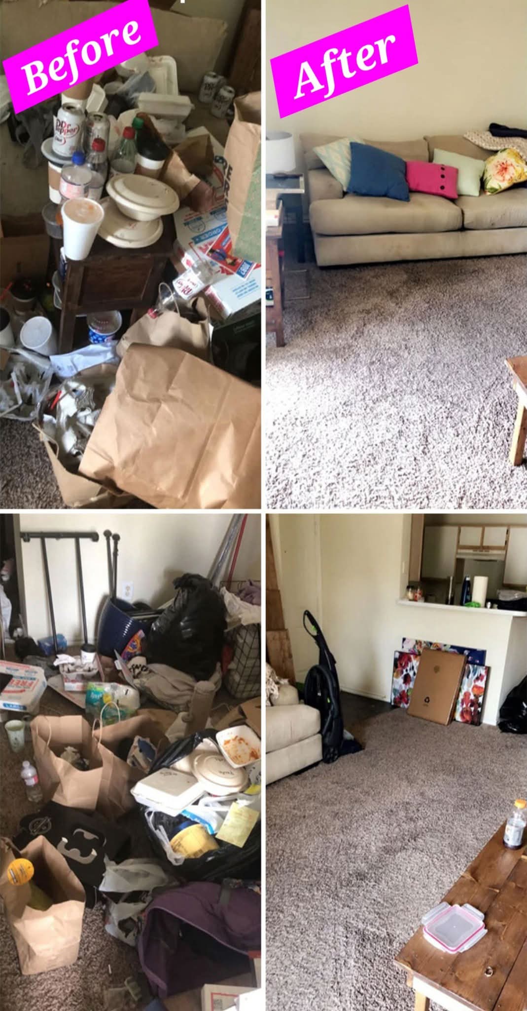 Before and after space transformation