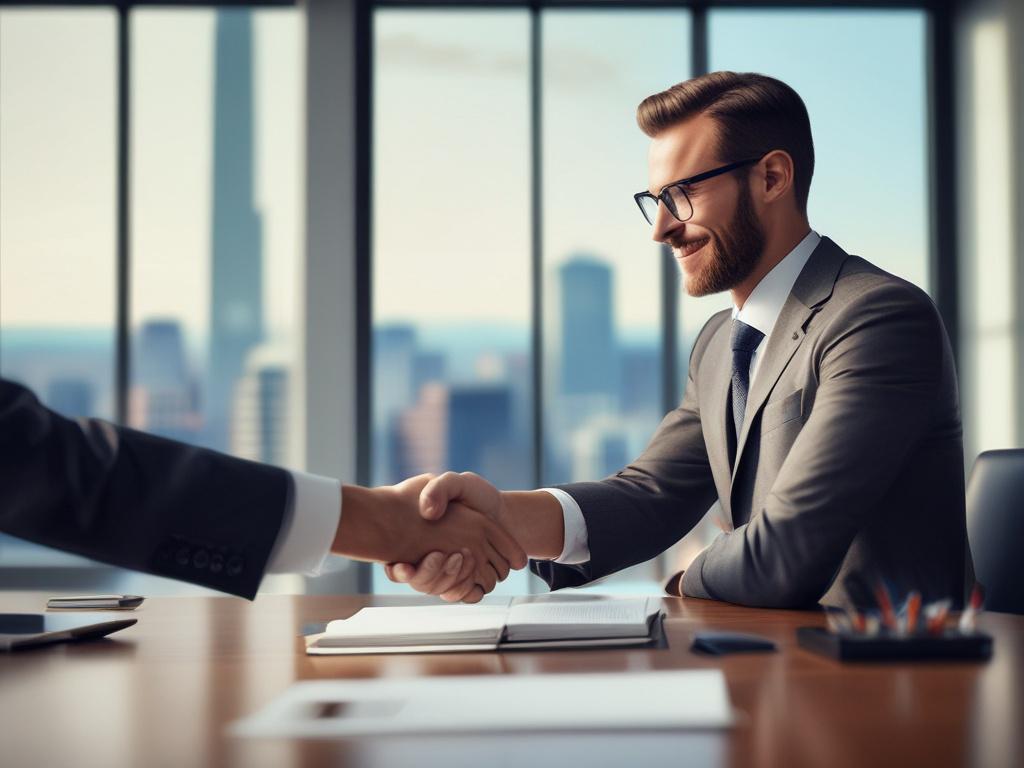 A close up shot of a financial advisor and a