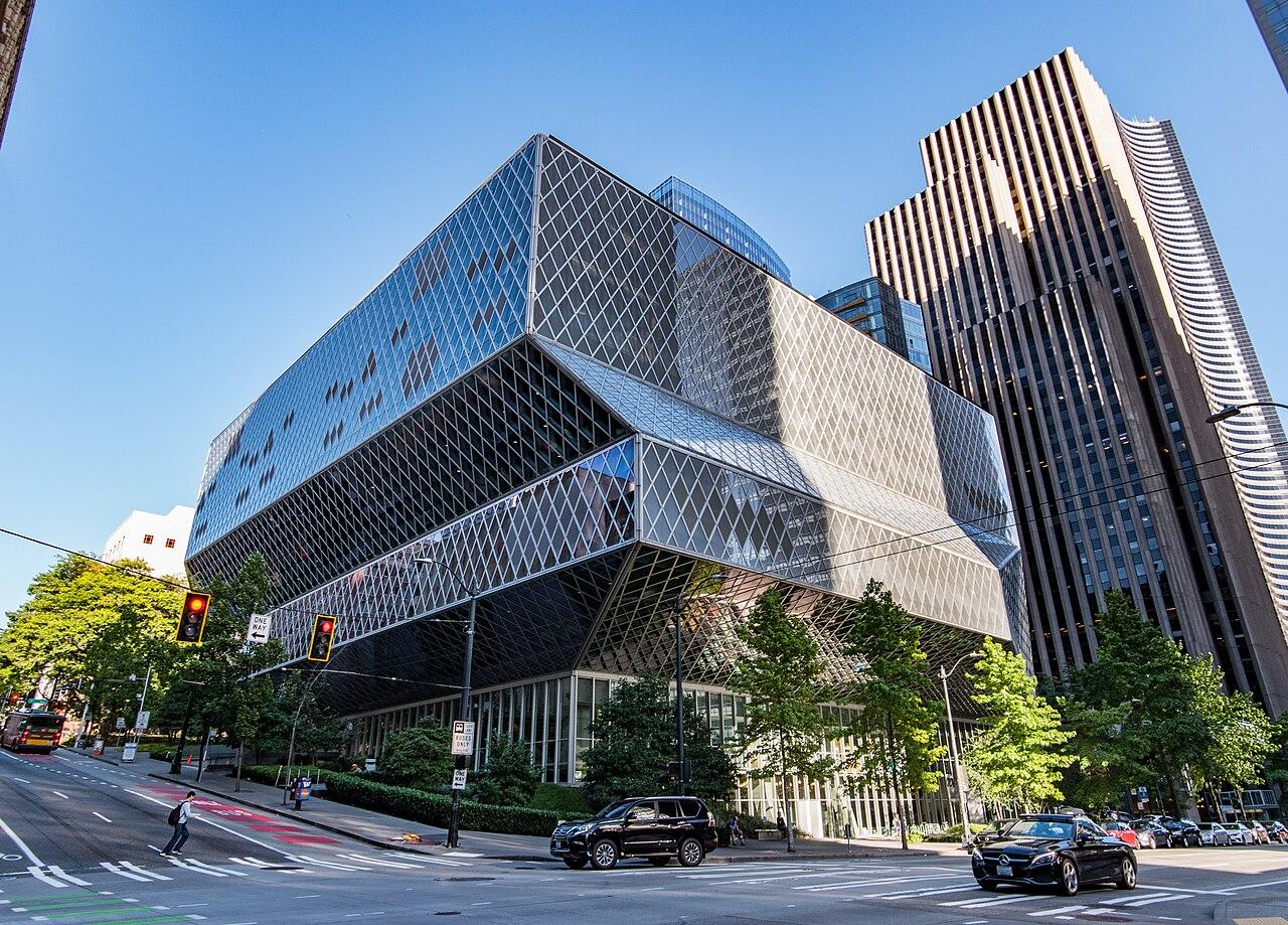 Seattle Central Library in downtown Seattle, Washington