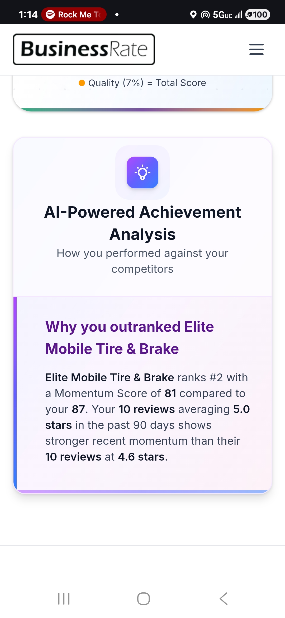 Award Certificate Screenshot