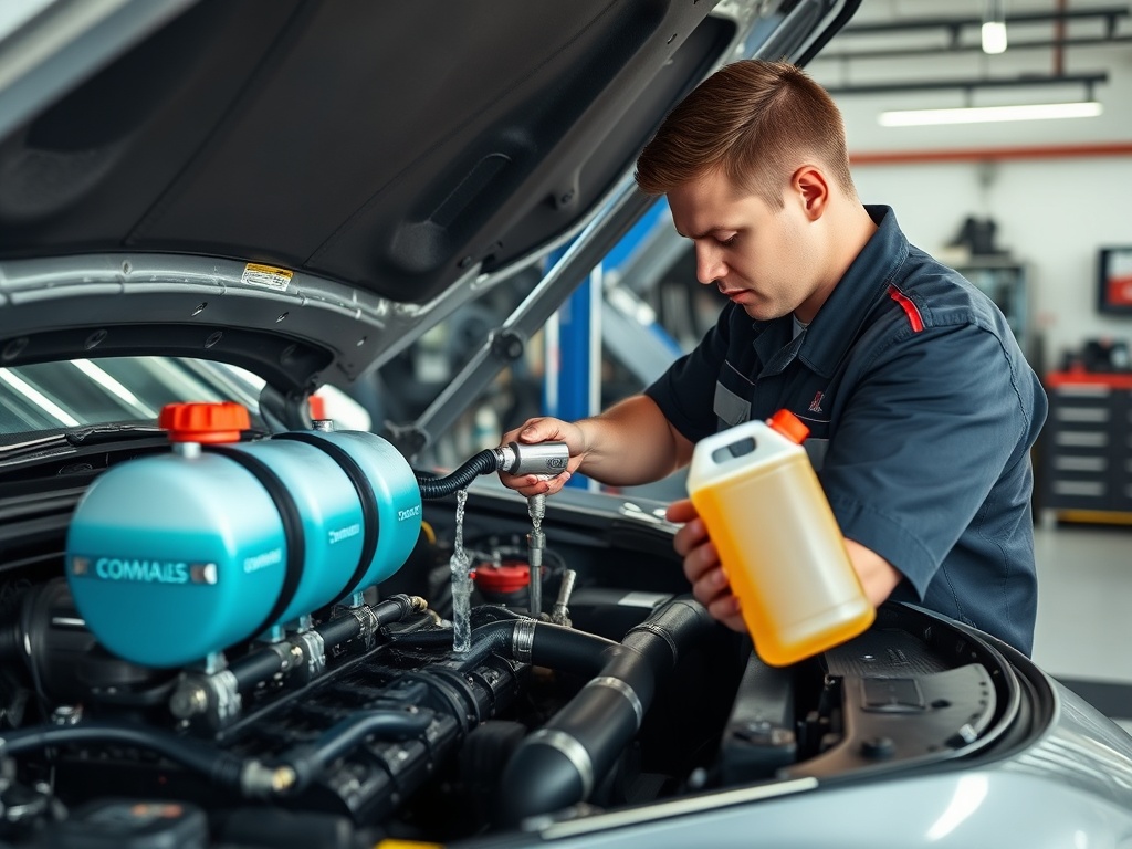 Coolant system service and maintenance